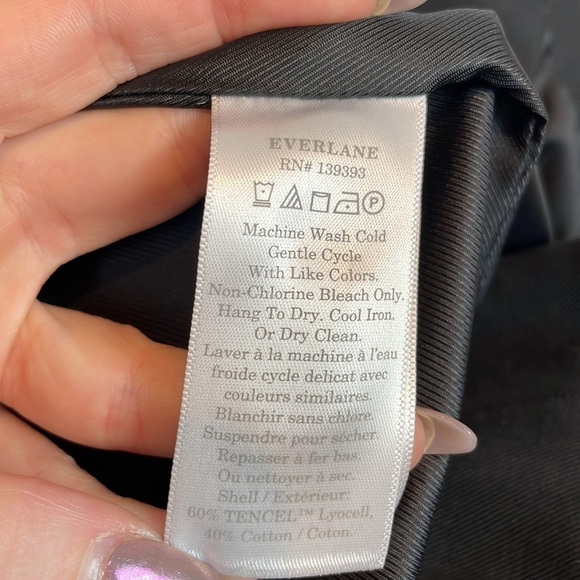 Everlane 80s Oversized Three Button Structured Black Blazer 14 - Picture 8 of 10